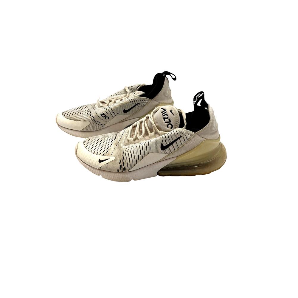 Nike Air Max 270 Women’s Size 8 White Black Sneakers AH6789-100 Running Shoes
